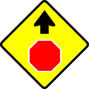 Stop and go sign