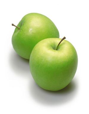 Two green apples