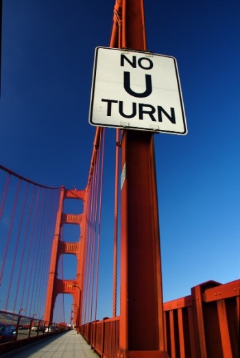 No U turn on the bridge