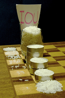 story of rice on chessboard