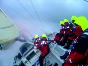 sailing in storm