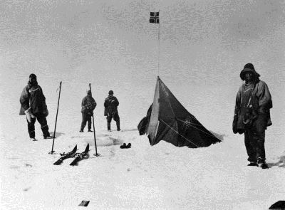 "Lucky" Amundsen at the South Pole - December 1911